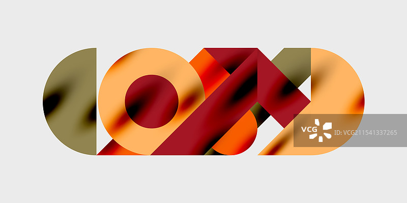 圆形、半圆形和详细构图图片素材