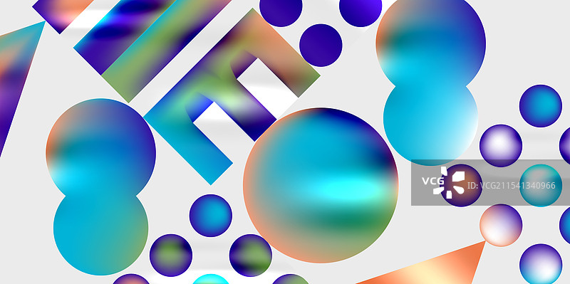 圆形和三角形的现代艺术图片素材