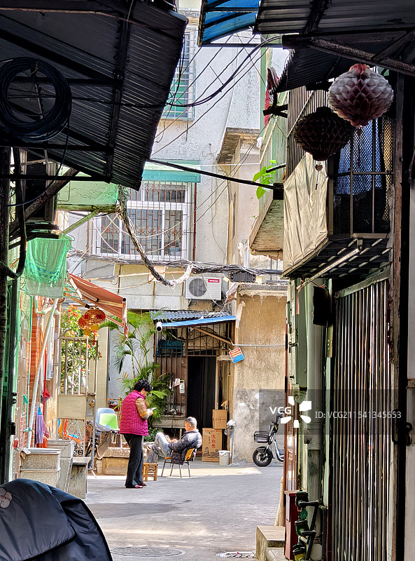 小巷深处图片素材