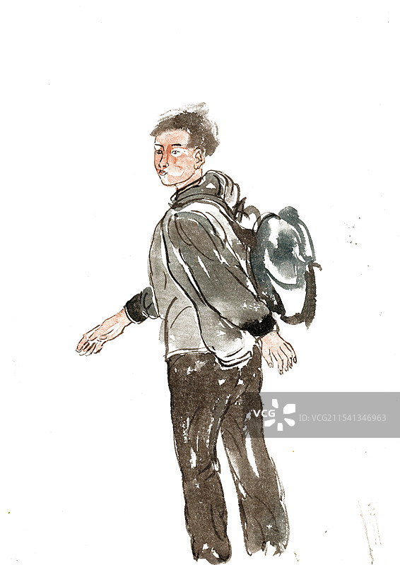 放学的学生图片素材