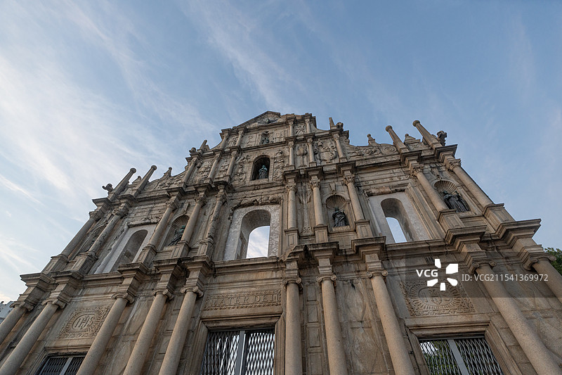 澳门大三巴牌坊图片素材