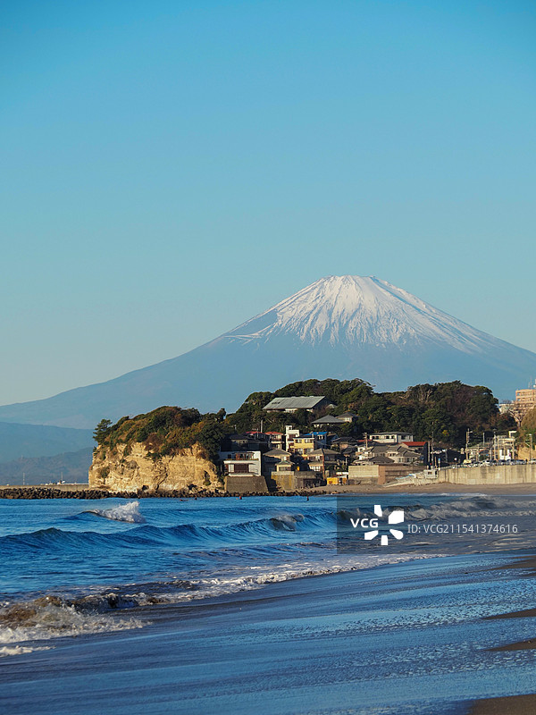 富士山 镰仓海边 湘南海岸图片素材