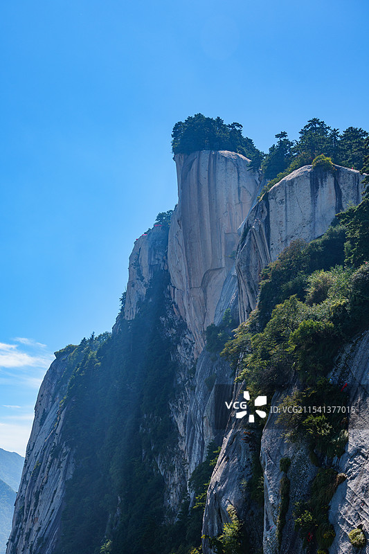 陕西华山风景区5A景区华岳仙掌景观图片素材