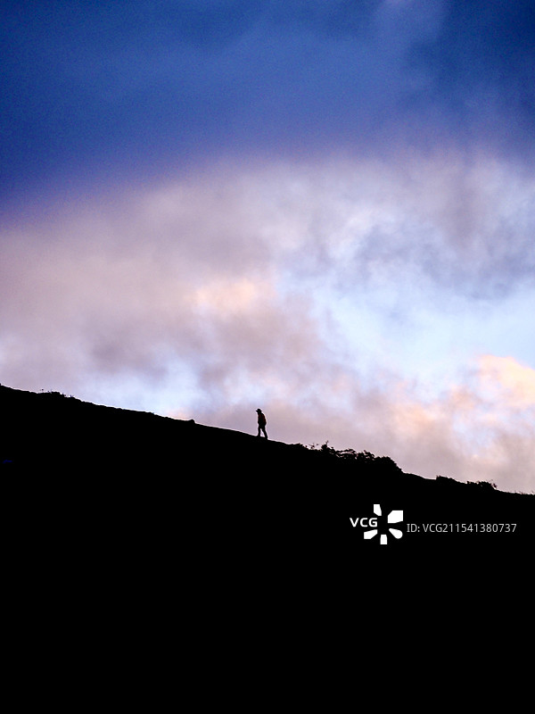 川西登山者图片素材