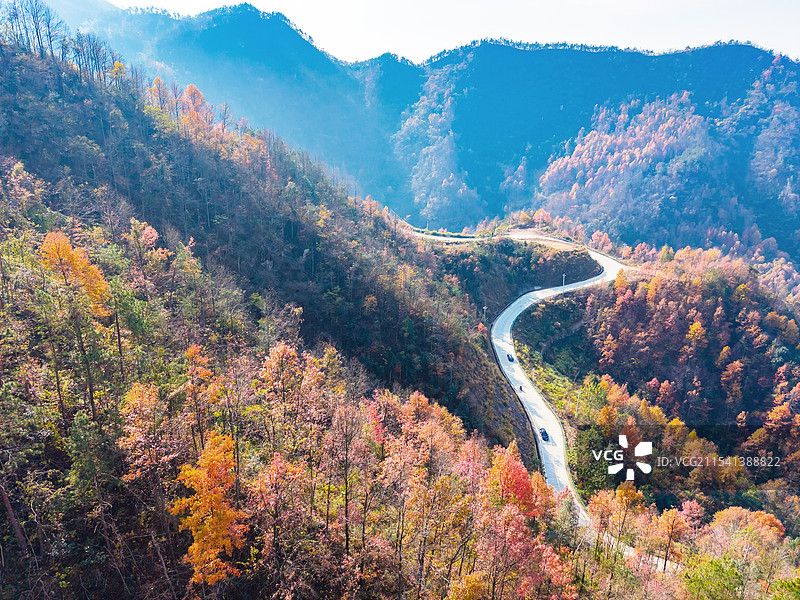 湖北英山：多彩乡村路图片素材