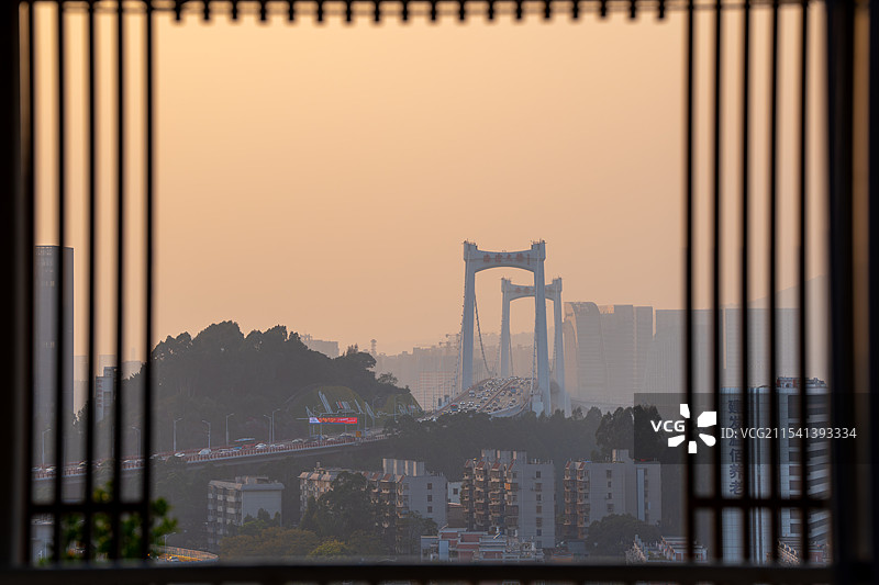 厦门海沧大桥远景图片素材