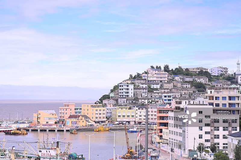 玉环鸡山岛渔村图片素材