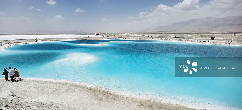 青海大柴旦盐湖图片素材