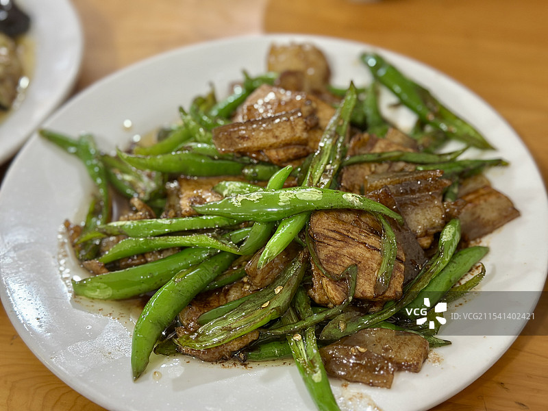 青椒回锅肉图片素材