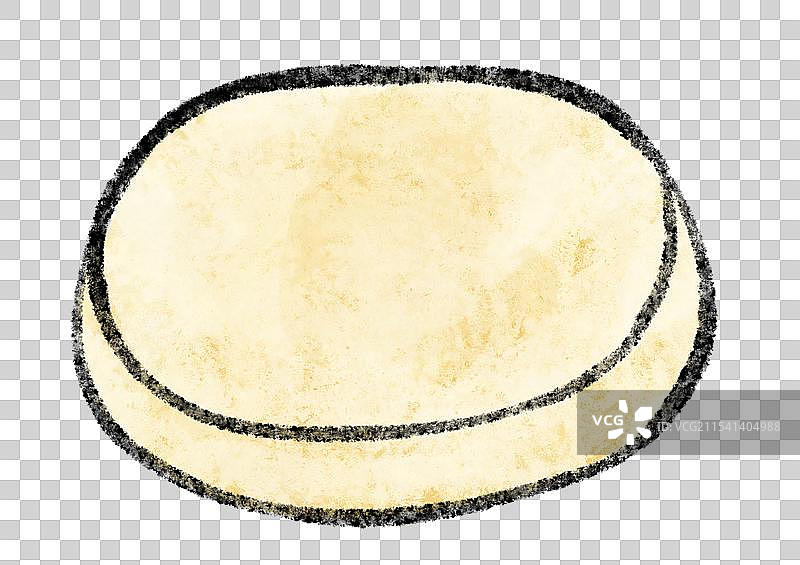 广西桂林美食国风插画-水糍粑图片素材