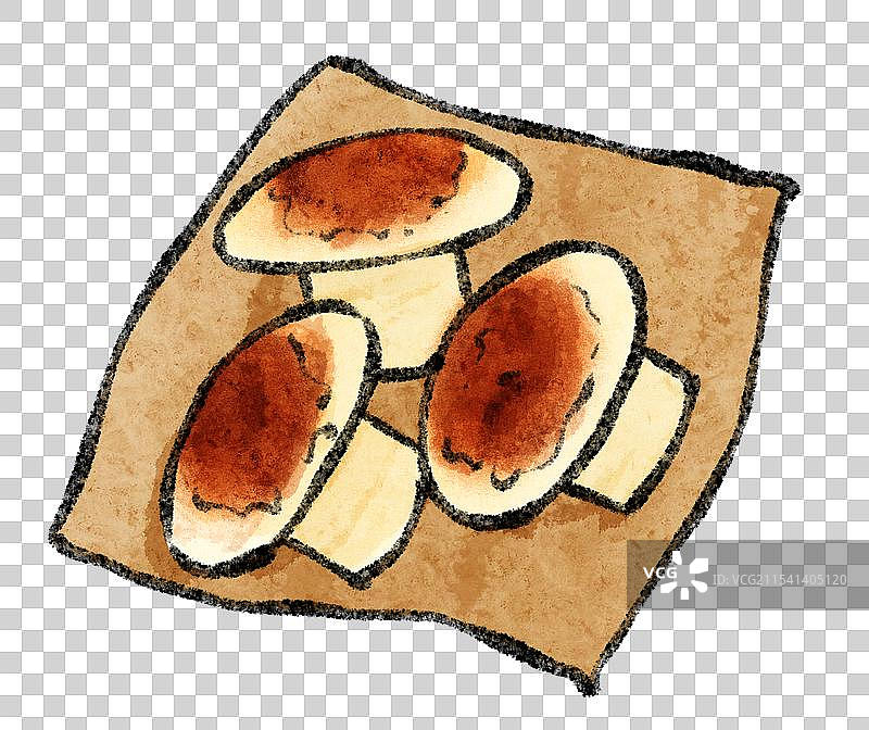 广西桂林美食国风插画-马蹄糕图片素材