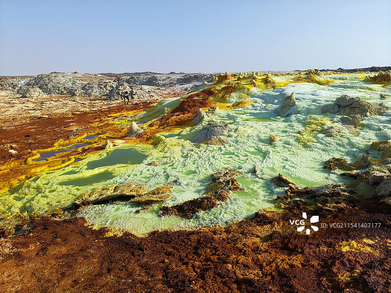 硫磺湖图片素材