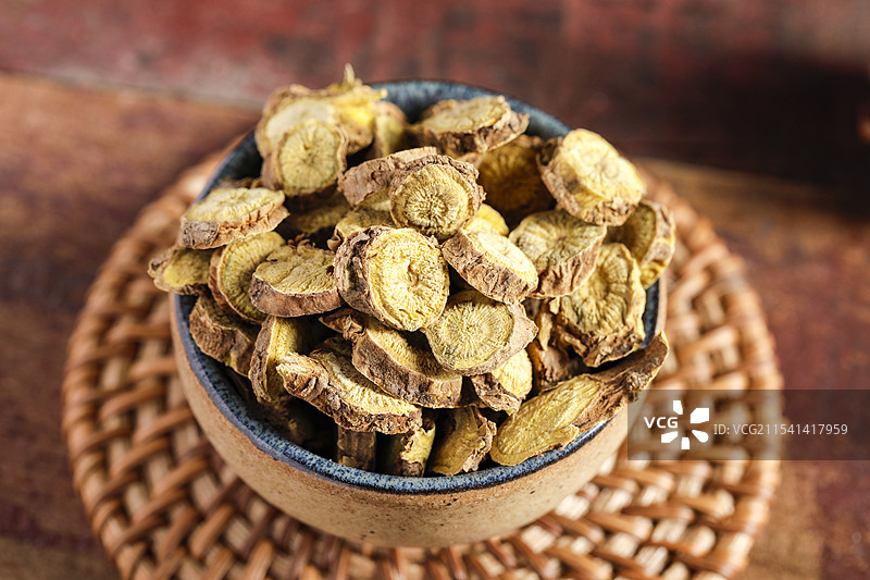 中华传统中药材黄芩图片素材