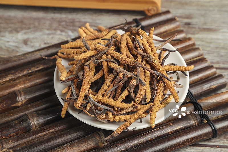 中华传统药材冬虫夏草图片素材