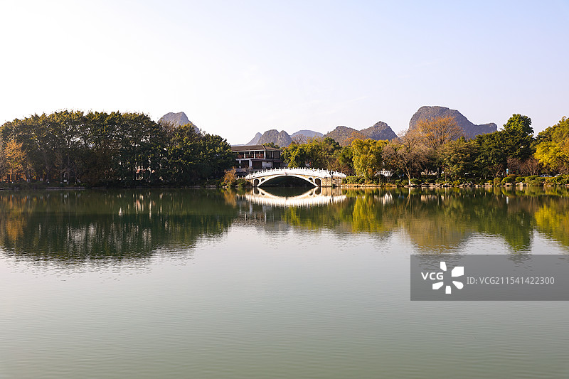 榕湖秋色图片素材
