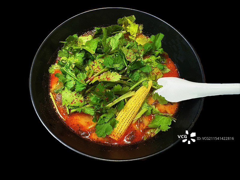 香菜地狱拉面图片素材