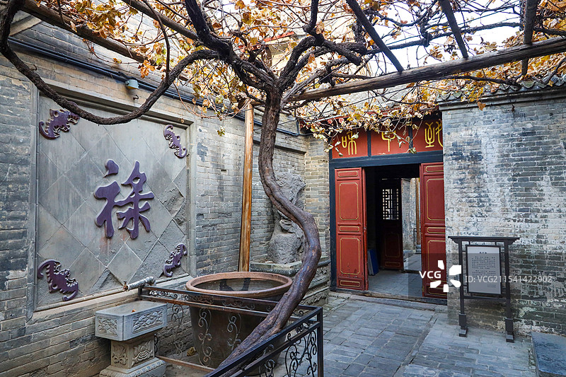 河南省郑州市巩义市，全国重点文物保护单位康百万庄园主宅区图片素材