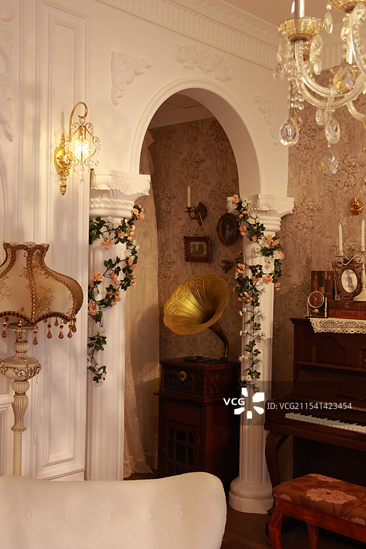 华丽房间的一角图片素材