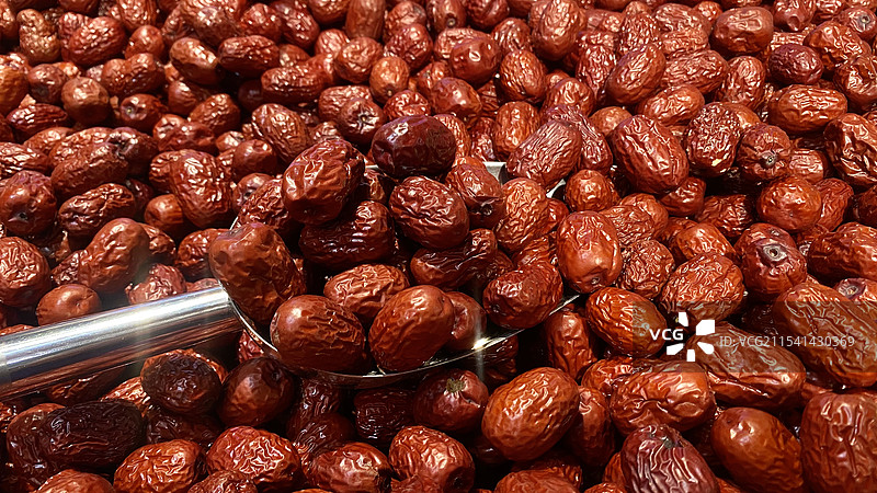 年货干货红枣一堆图片素材