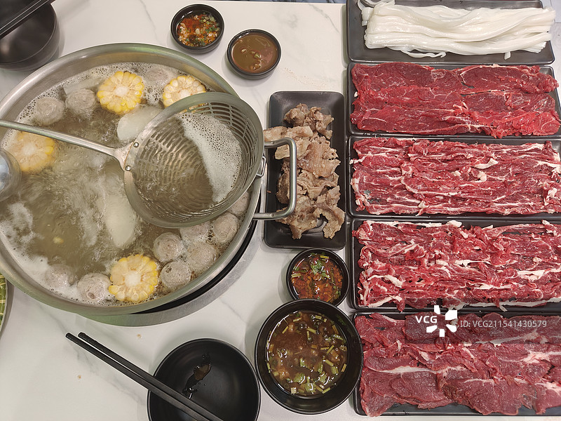 潮汕牛肉火锅图片素材