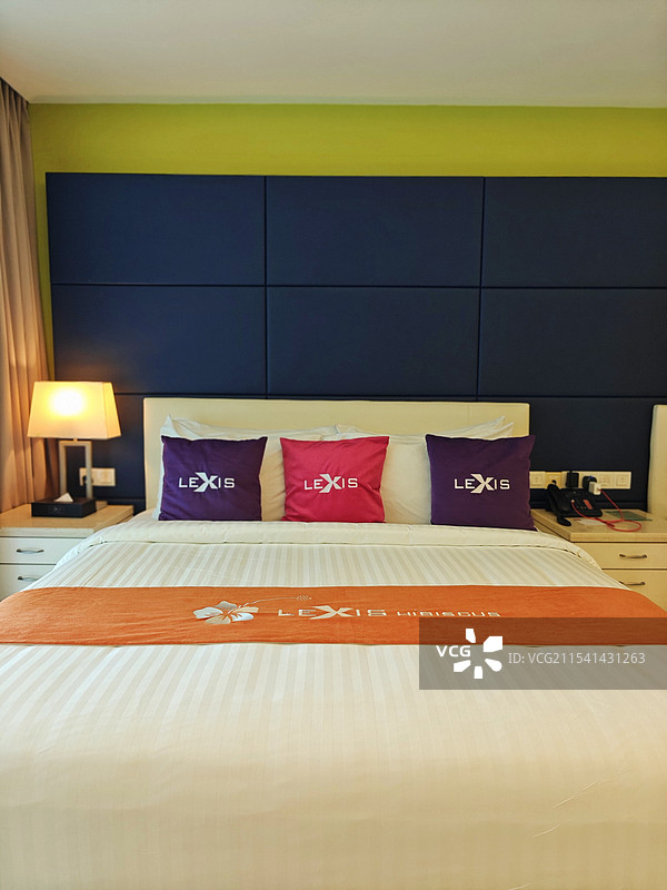 马来西亚波德申海上大红花度假村图片素材