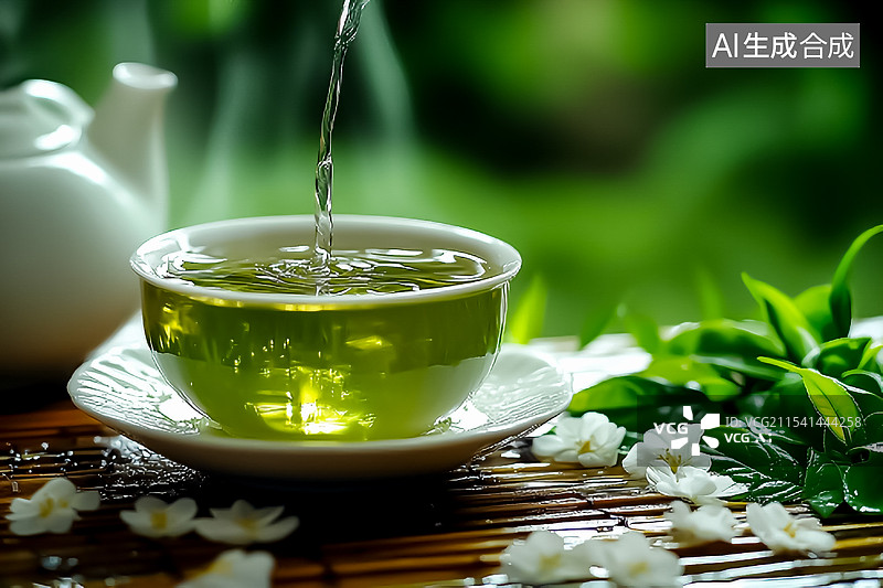 【AI数字艺术】中式饮品 茶水  茶艺图片素材