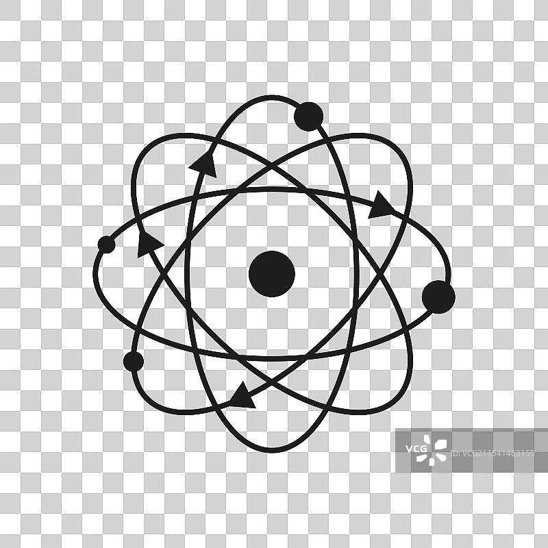 原子图标 科学轨道形状 分子图片素材