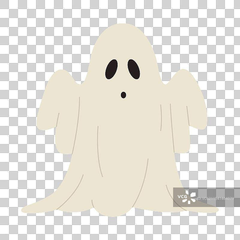 万圣节的 spooky 鬼魂角色图片素材
