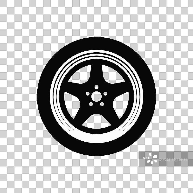 汽车轮胎图标图片素材