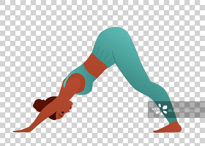 向下犬式姿势图片素材