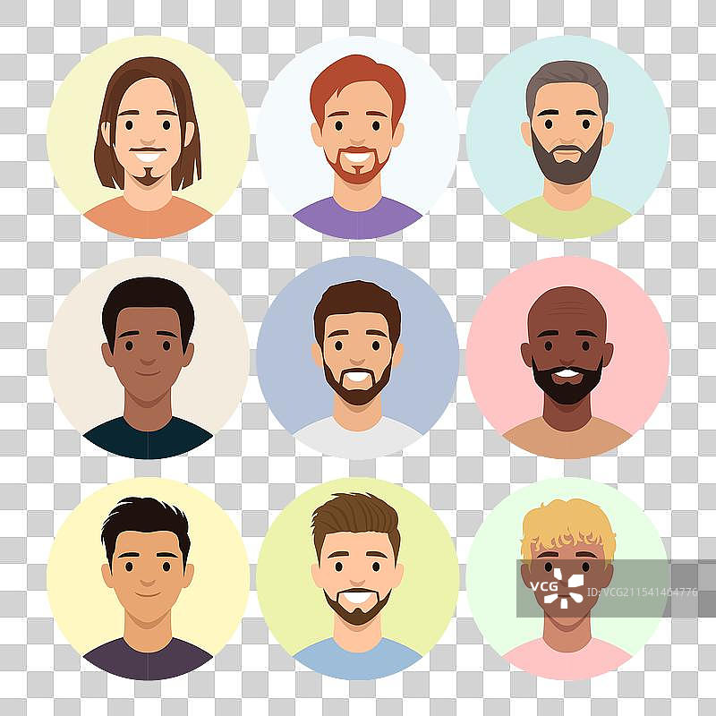 多元化团队头像概念 商务人士图标图片素材