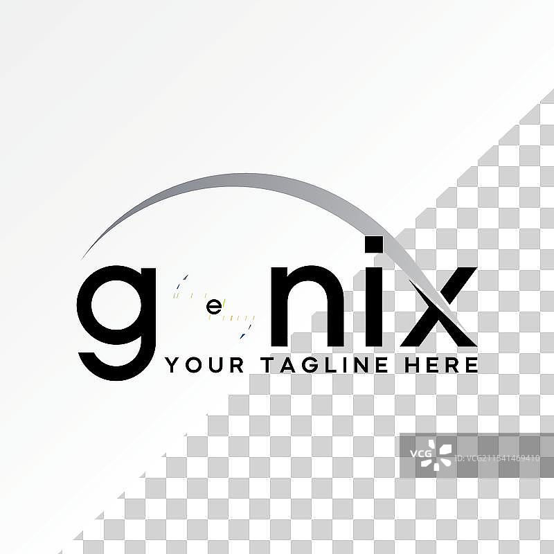 初始O字体旋转线条涡流Genix图片素材