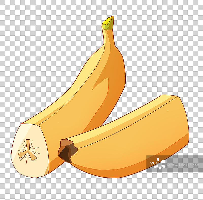 切开的香蕉2号图片素材