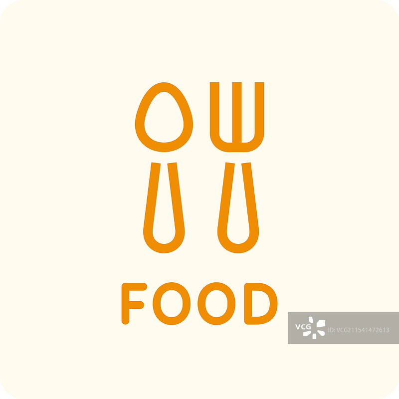 咖啡馆中食物的图标设计图片素材