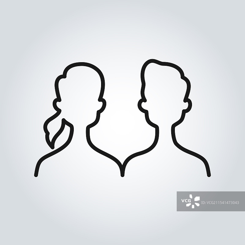 一个条件图像，图标描绘了一个人图片素材