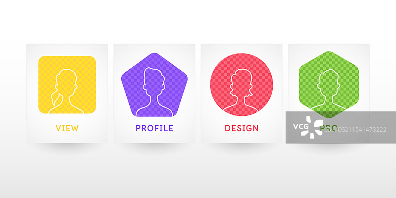 一张条件性的图像，展示一个人和一组用户图片素材