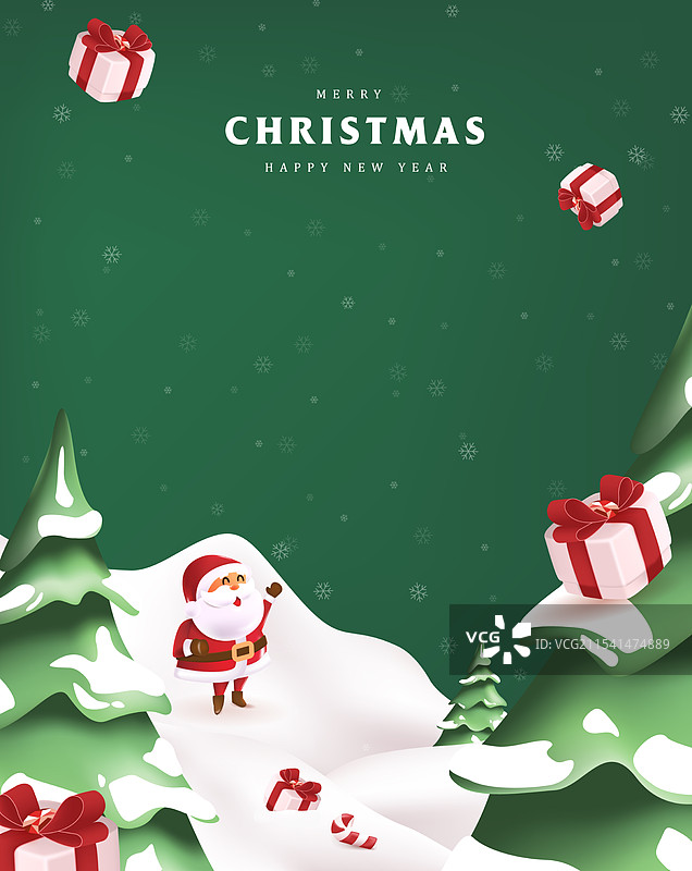 圣诞快乐标志横幅框架图片素材