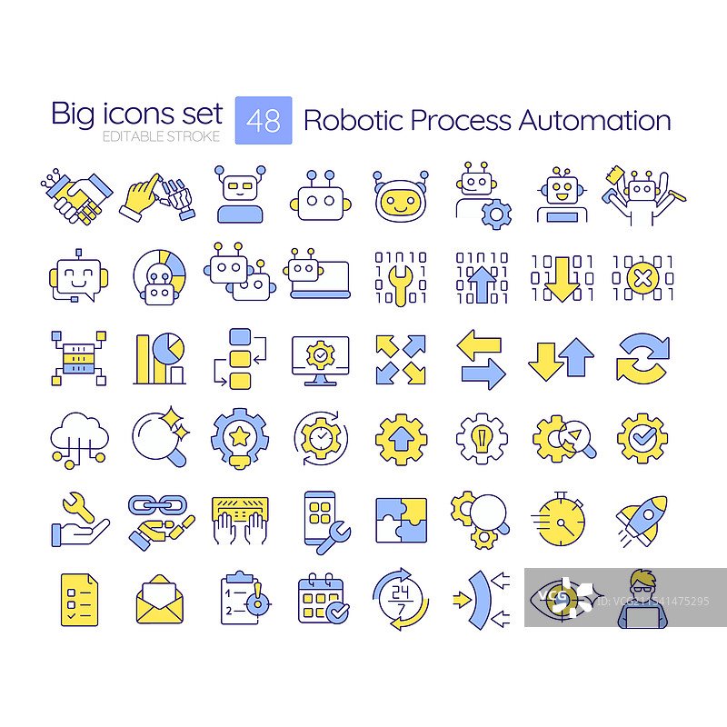机器人流程自动化图片素材