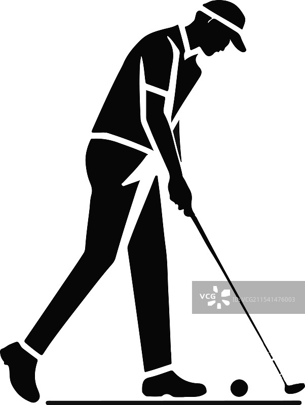 高尔夫球皮肤游戏，白色渐变绿色图片素材