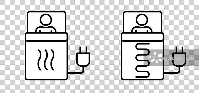 房屋供暖温暖电热毯图标热量图片素材