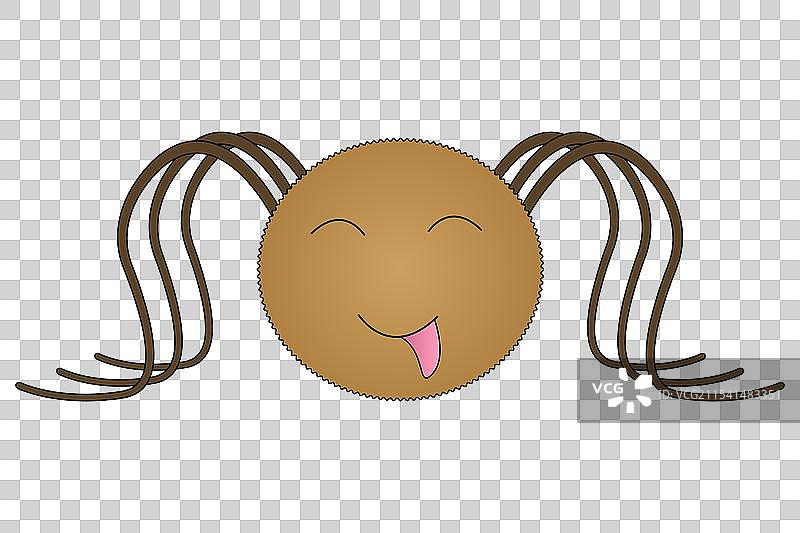 可爱的万圣节蜘蛛，带着搞笑的表情图片素材