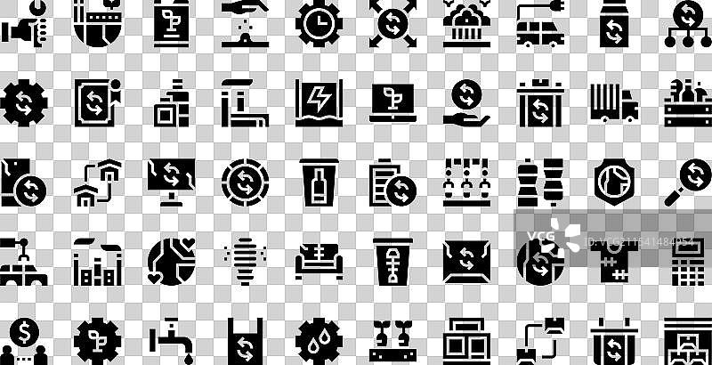 高质量的循环经济图标图片素材