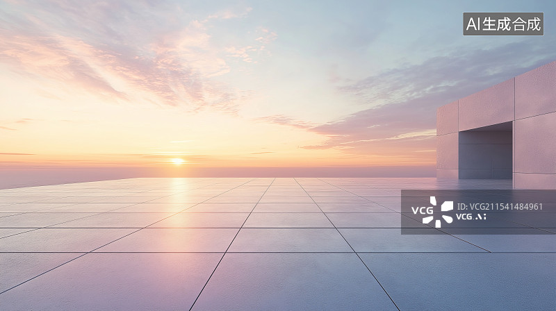 【AI数字艺术】城市建筑外部汽车广告背景图图片素材