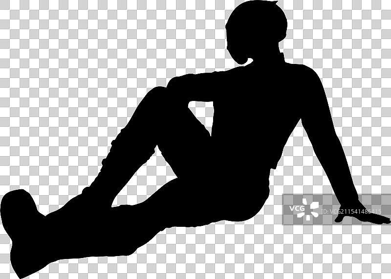 摩托车头盔轮廓中的男人图片素材