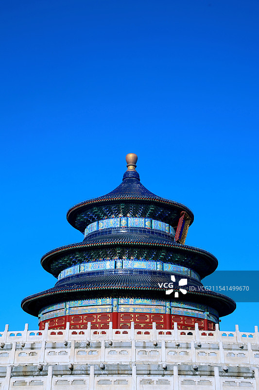 北京天坛晴天万里无云图片素材