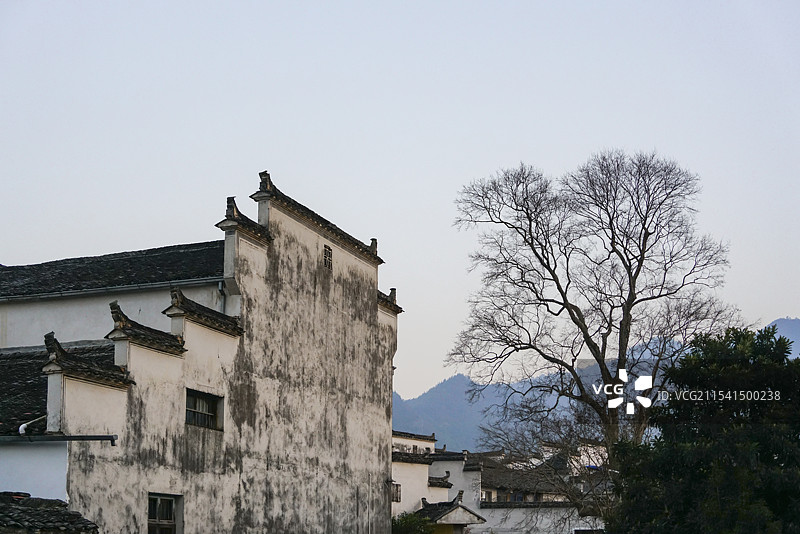 黄山市南屏村徽派建筑图片素材