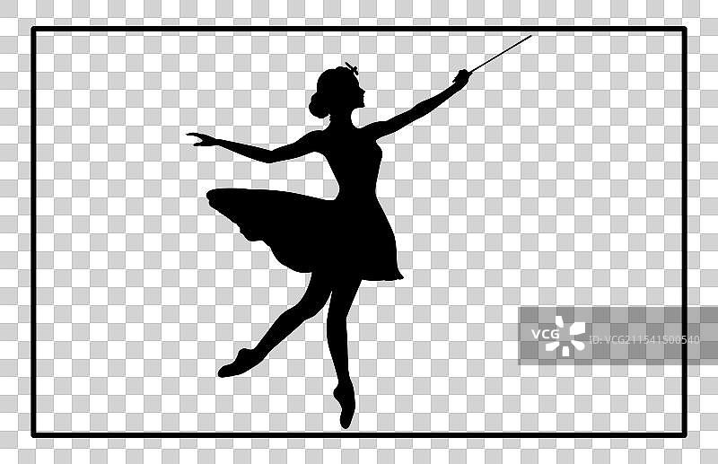 花式棒舞轮廓旋转SVG运动棒图片素材