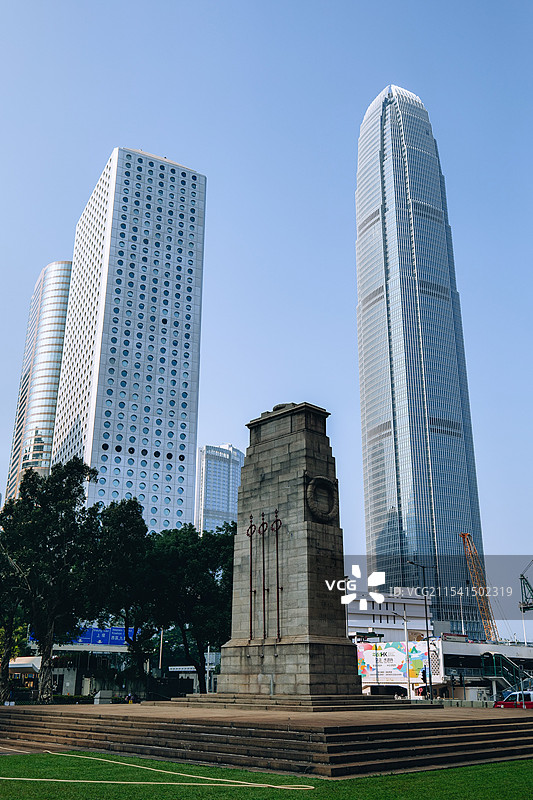 香港中环皇后像广场花园图片素材