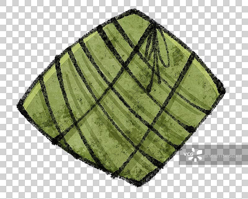 广西南宁美食国风插画-横县大粽图片素材