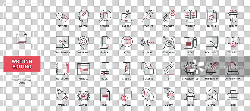 作者文本写作和编辑的版权图片素材